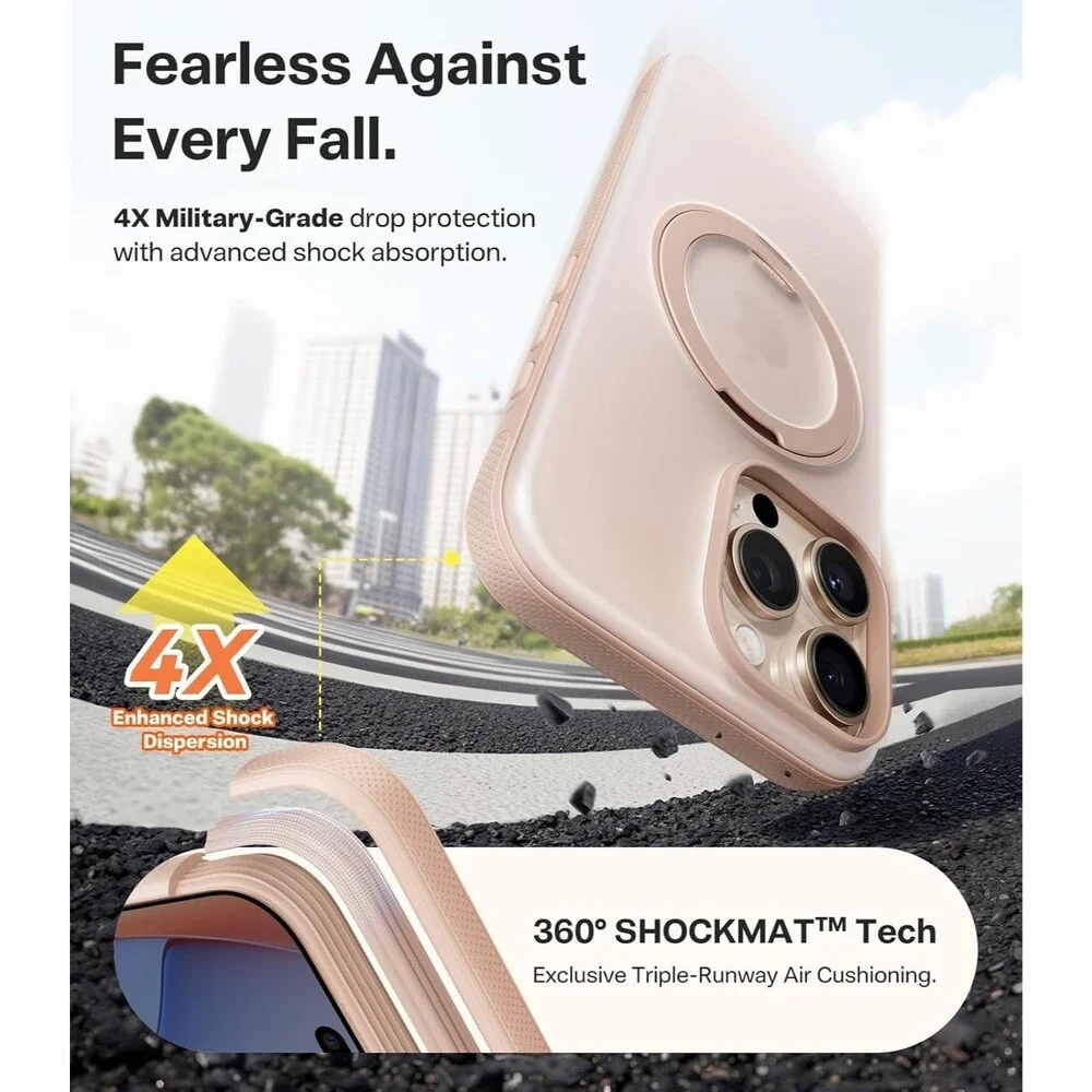 TORRAS iPhone 16 Pro Max Case 360 Magnetic Stand MagSafe Shockproof Ostand O3
